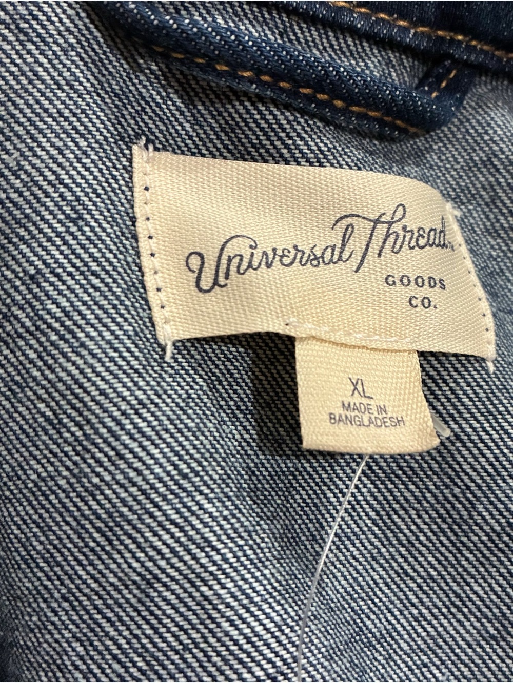 NWT Women's Denim Chore Coat by Universal Thread XL - Picture 8 of 10